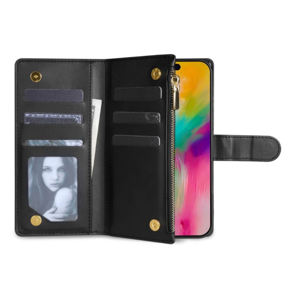 Folio-hoesje iPhone Air Telefoonhoesje Gewatteerd Met Koord En Schouderband