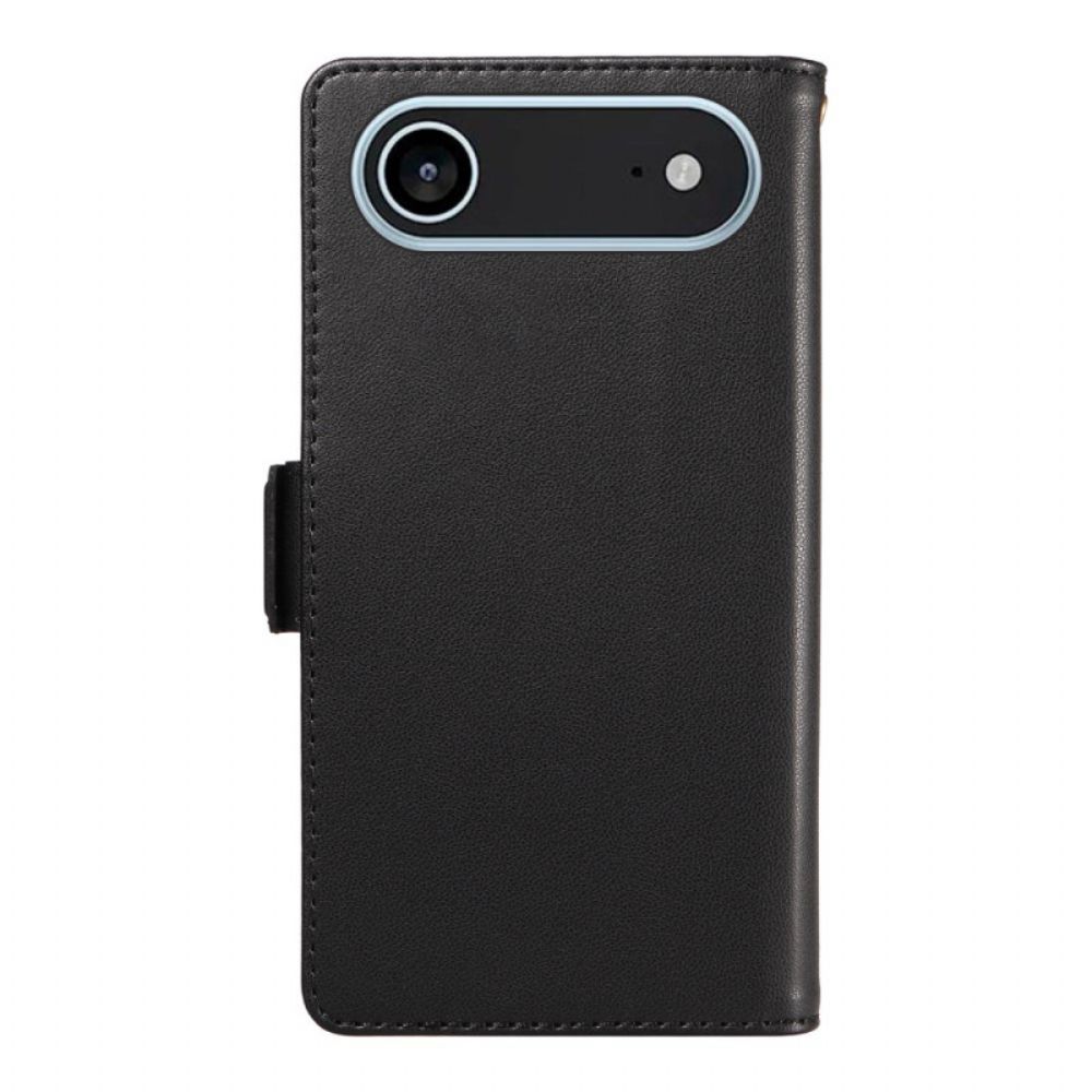 Folio-hoesje iPhone Air Telefoonhoesje Met Kaarthouders En Polsband