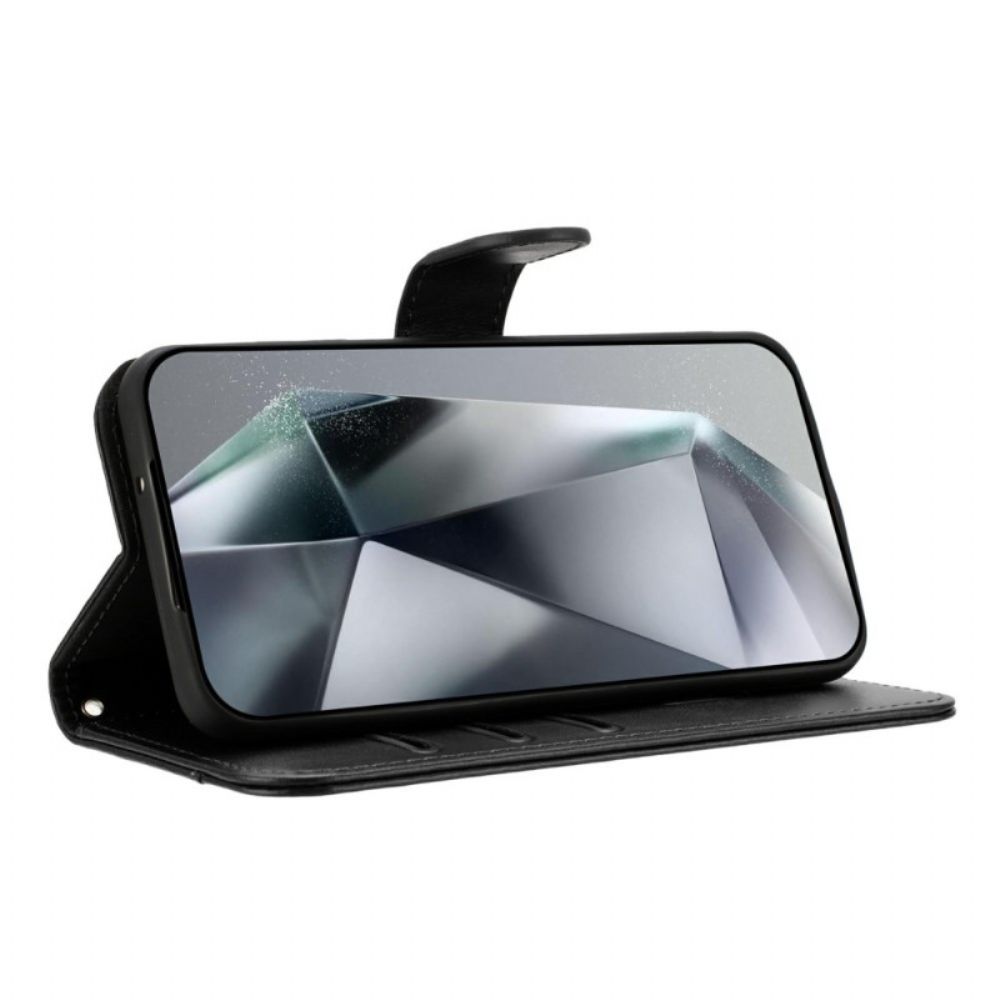 Folio-hoesje iPhone Air Telefoonhoesje S-design Met Riempje