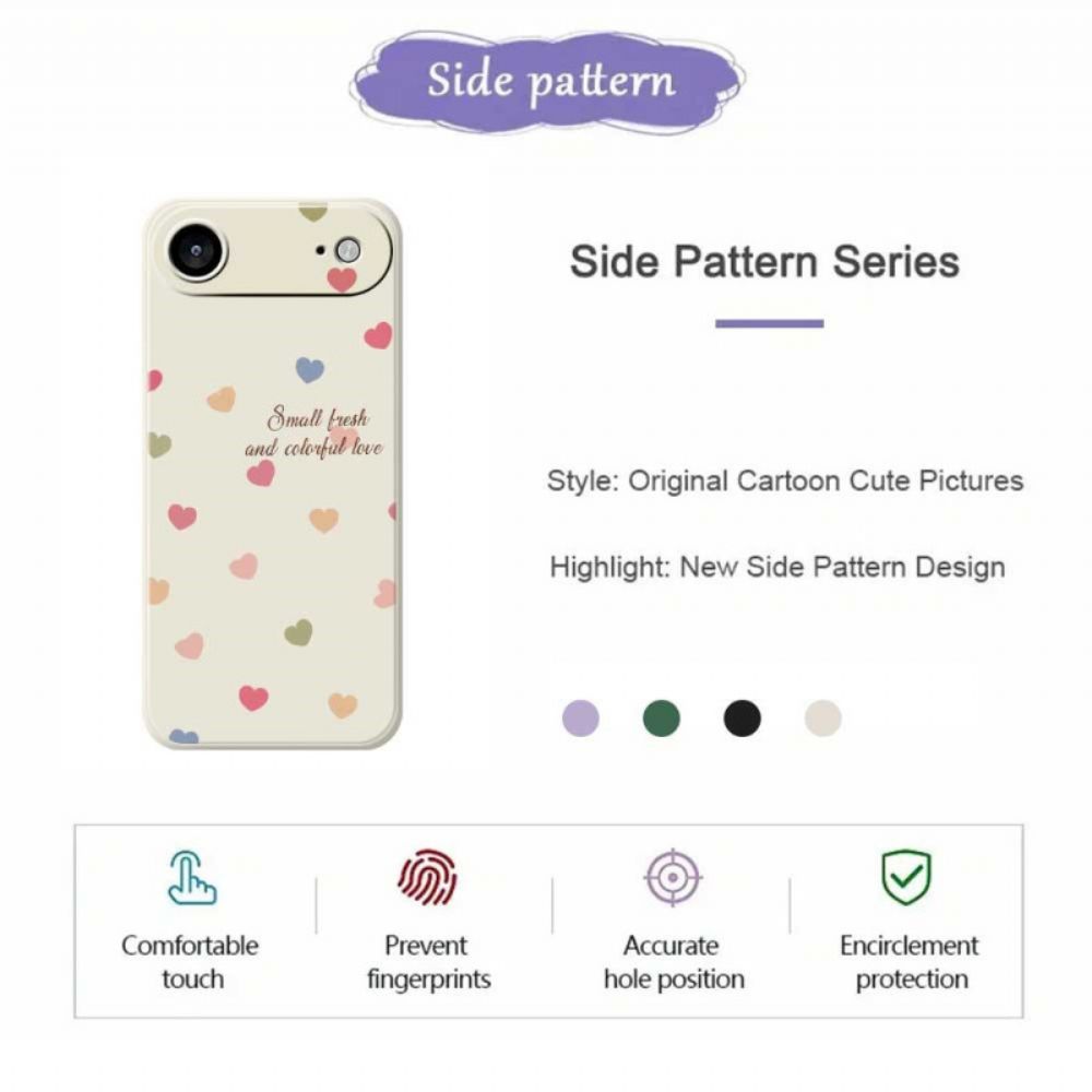 Hoesje iPhone Air Kleurrijke Harten