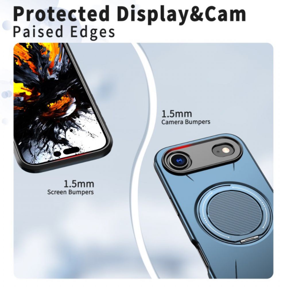 Hoesje iPhone Air Magsafe Met Draaibare Houder In Metallic Stijl