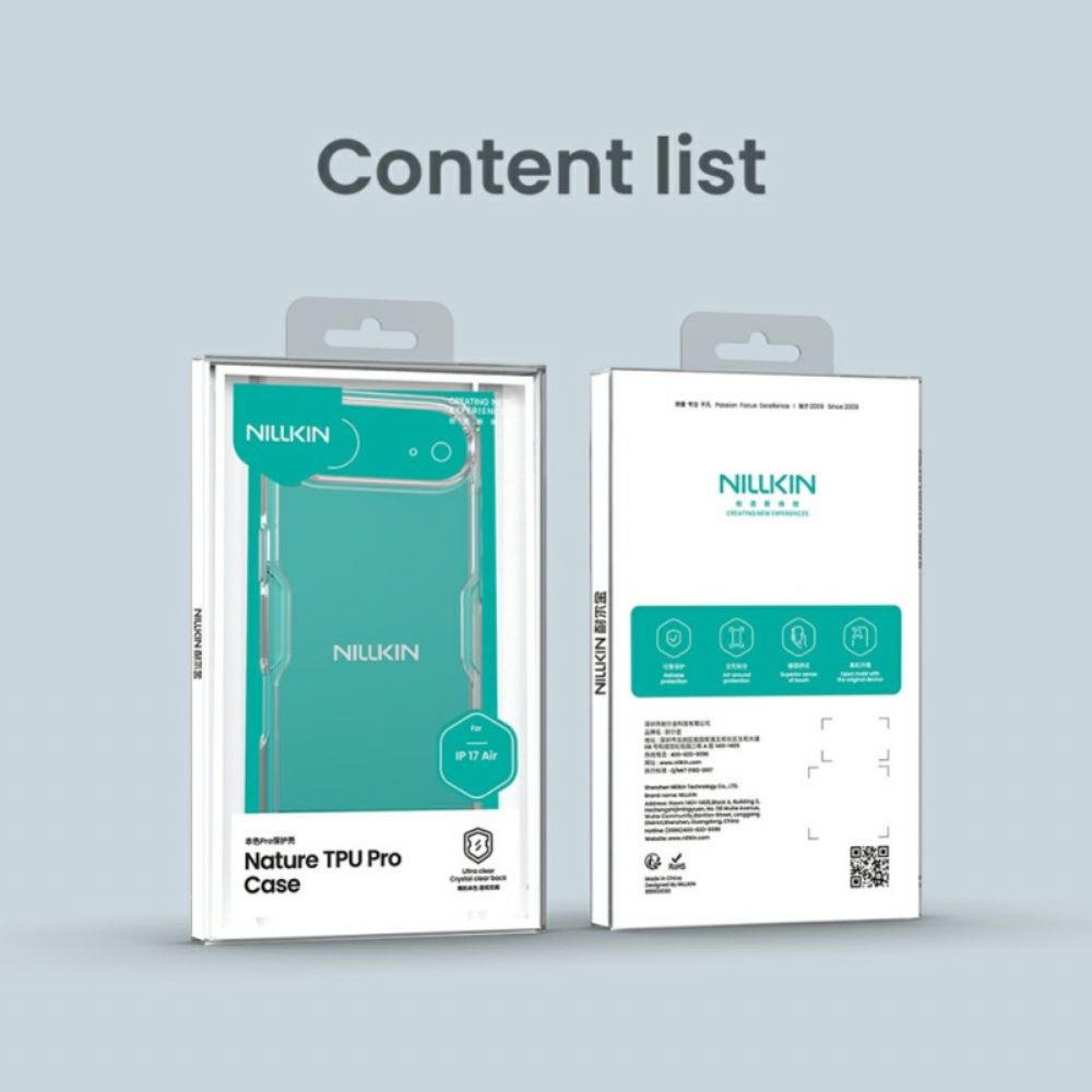 Hoesje iPhone Air Nillkin Nature Pro Series Clear