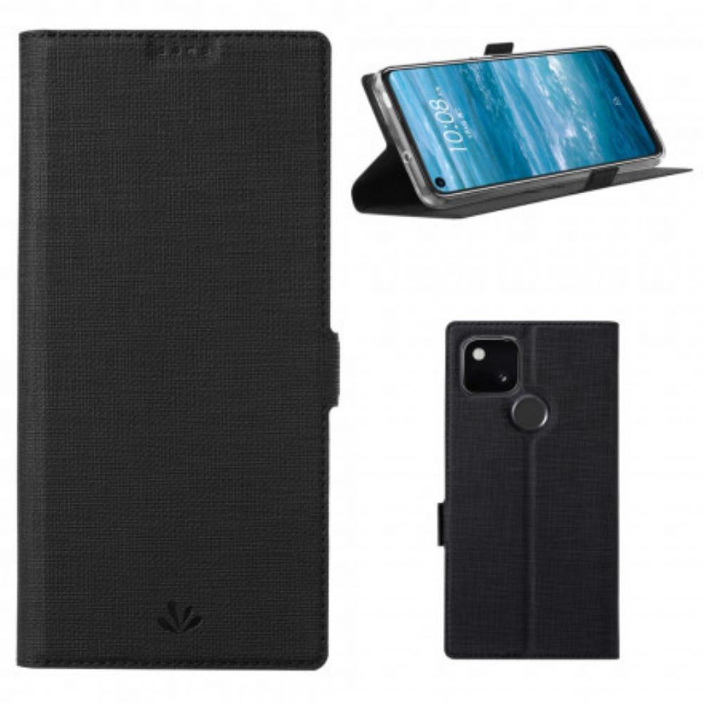 Bescherming Hoesje voor Google Pixel 4A 5G Folio-hoesje Getextureerde Vili Dmx