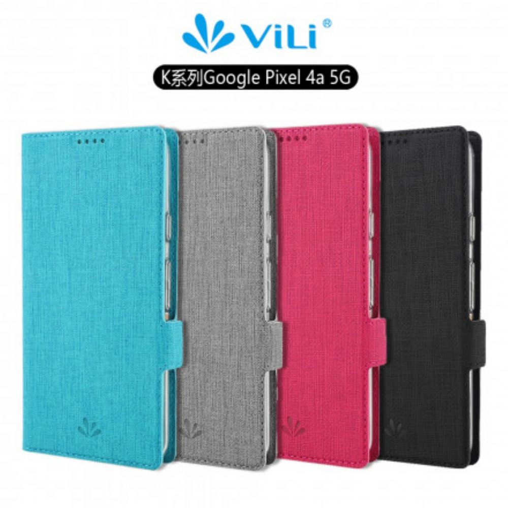 Bescherming Hoesje voor Google Pixel 4A 5G Folio-hoesje Getextureerde Vili Dmx