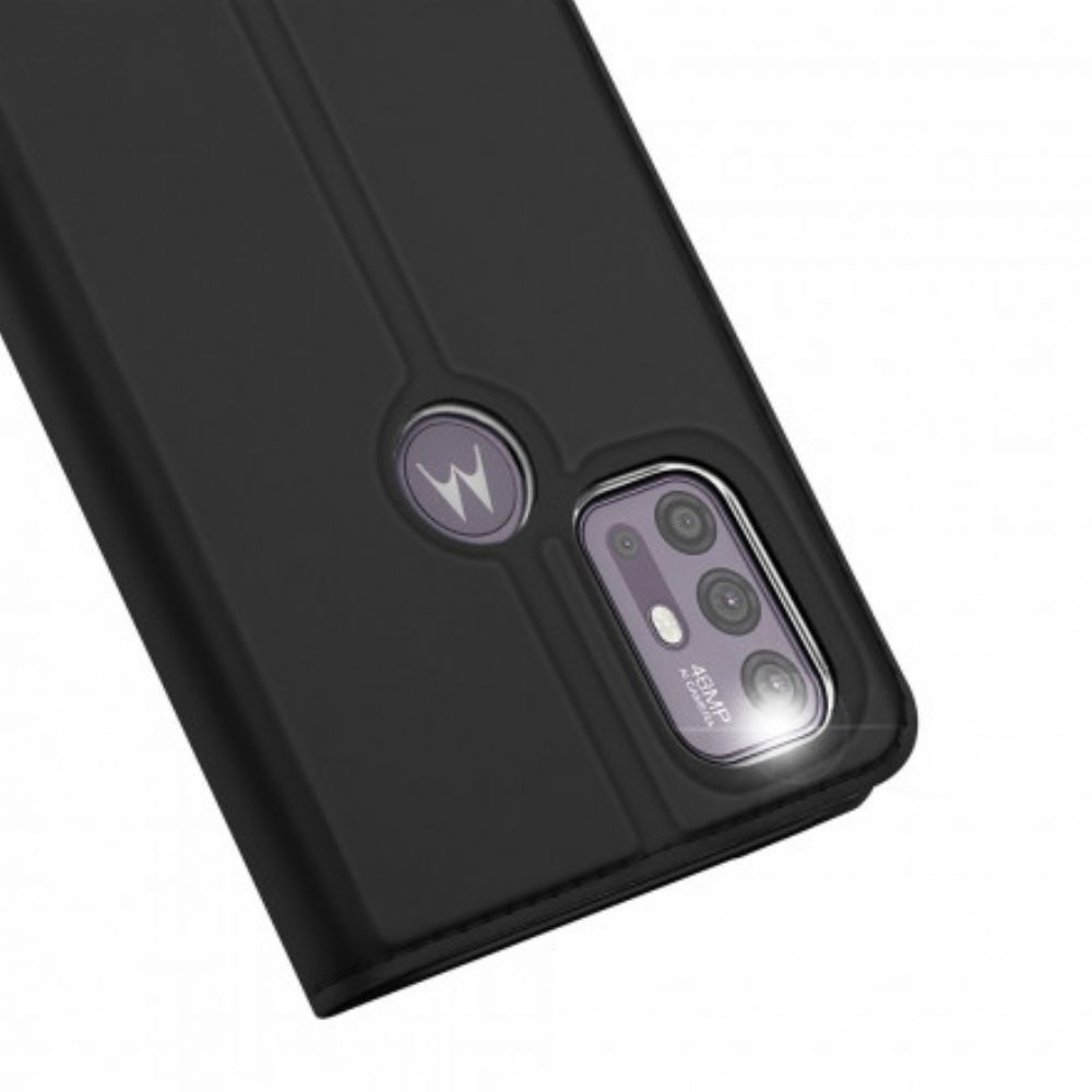 Bescherming Hoesje voor Moto G10 / G30 Folio-hoesje Dux Ducis Pro-skin