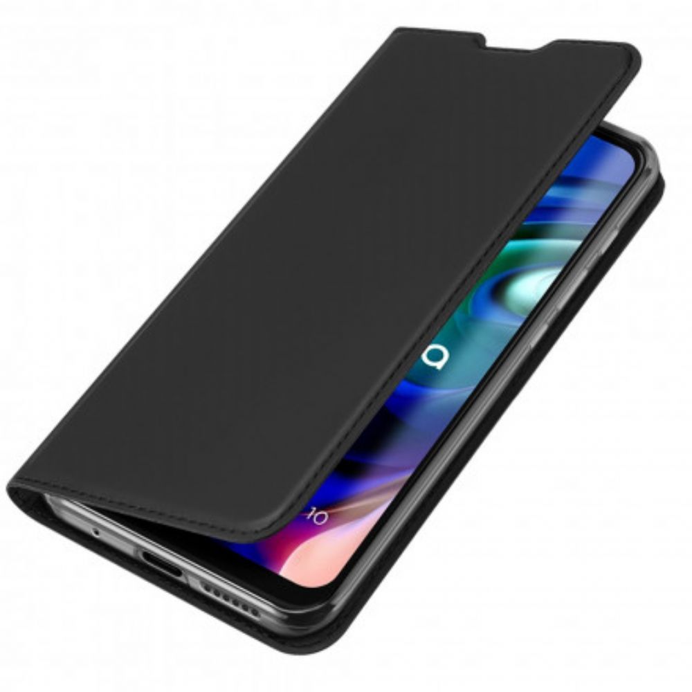 Bescherming Hoesje voor Moto G10 / G30 Folio-hoesje Dux Ducis Pro-skin