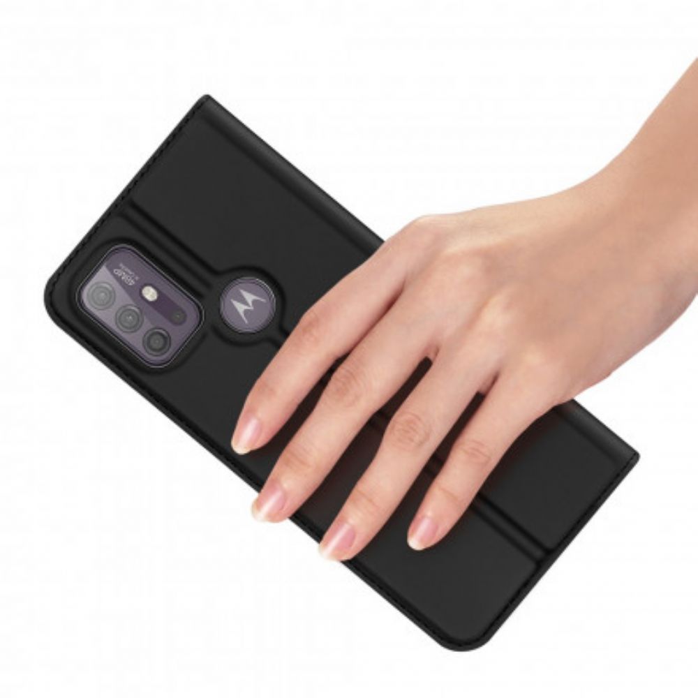 Bescherming Hoesje voor Moto G10 / G30 Folio-hoesje Dux Ducis Pro-skin