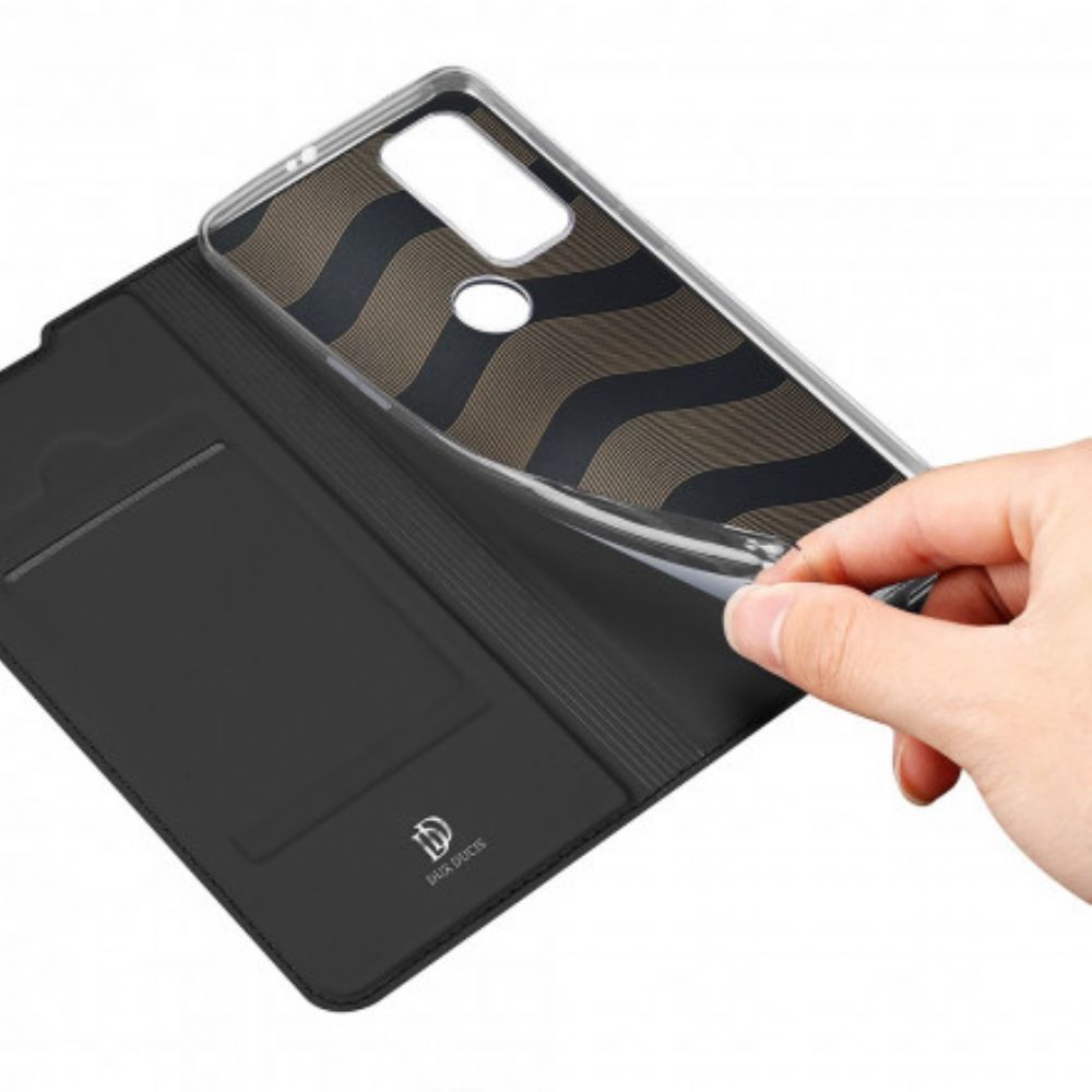 Bescherming Hoesje voor Moto G10 / G30 Folio-hoesje Dux Ducis Pro-skin