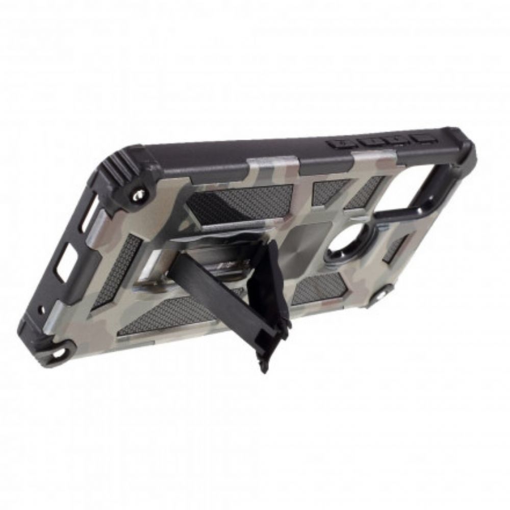 Hoesje voor Moto G10 / G30 Verwijderbare Ondersteuning Camouflage