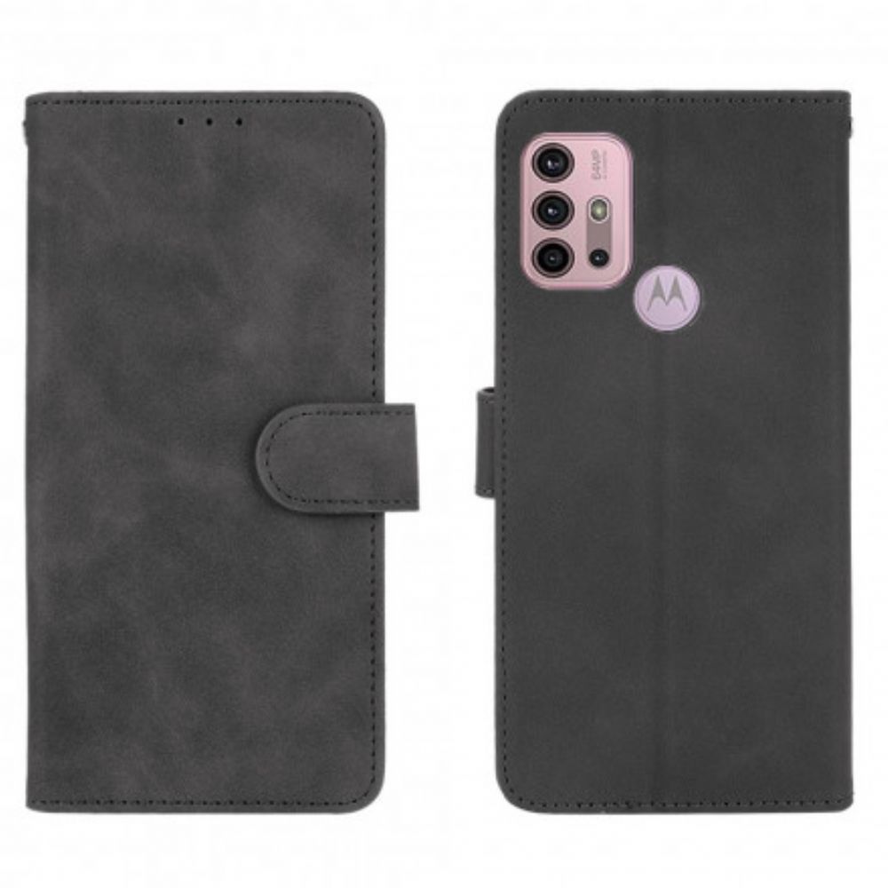 Leren Hoesje voor Moto G10 / G30 Skin-touch