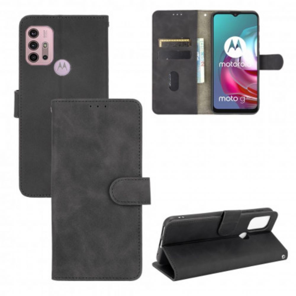 Leren Hoesje voor Moto G10 / G30 Skin-touch
