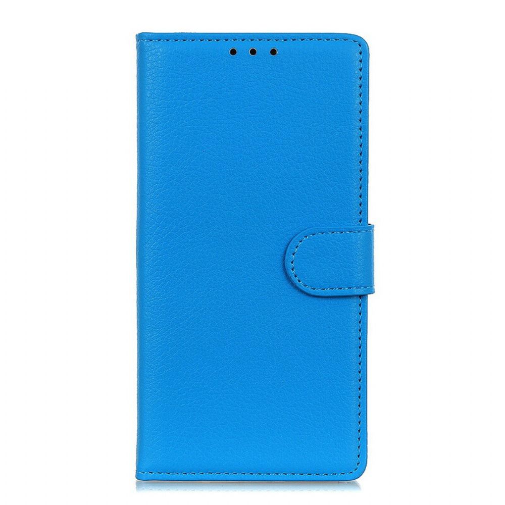 Folio-hoesje voor Oppo Find X3 / X3 Pro Lychee Van Kunstleer