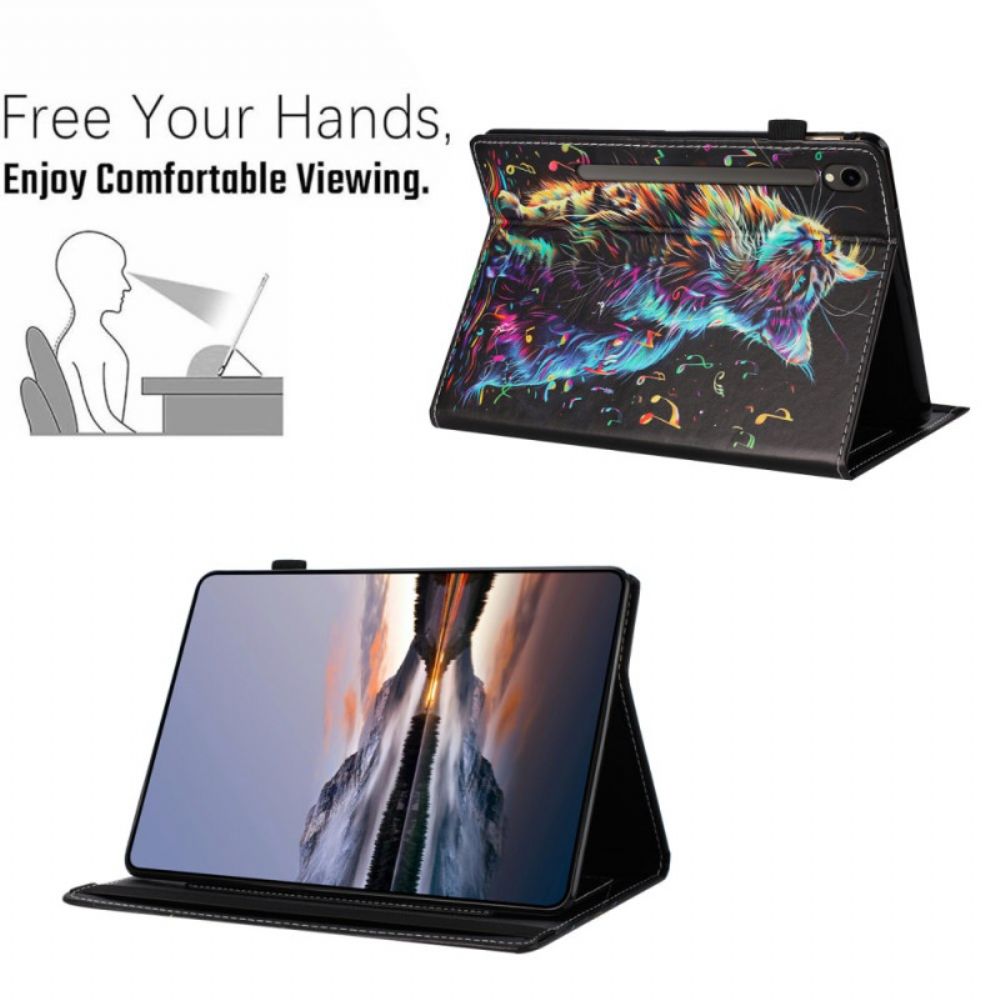 Cover Samsung Galaxy Tab S10 Fe Muzikale Kat