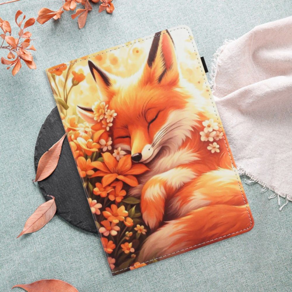 Cover Samsung Galaxy Tab S10 Fe Vos Met Bloemen Bescherming Hoesje