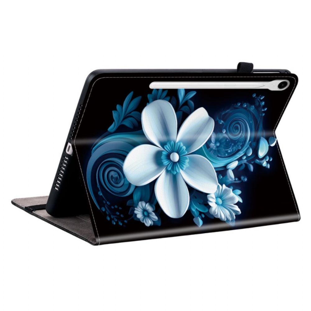 Cover Samsung Galaxy Tab S10 Fe Zwarte Orchidee Bescherming Hoesje