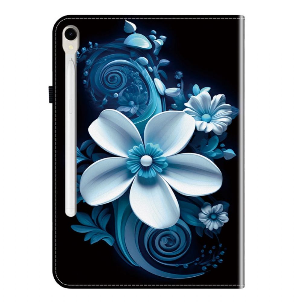 Cover Samsung Galaxy Tab S10 Fe Zwarte Orchidee Bescherming Hoesje