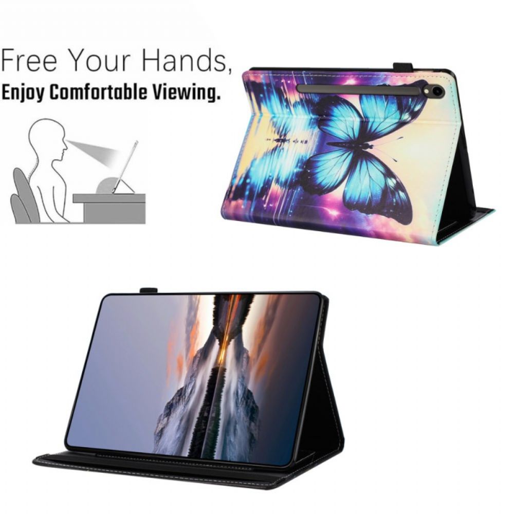 Cover Voor Samsung Galaxy Tab S10 Fe Vlinder