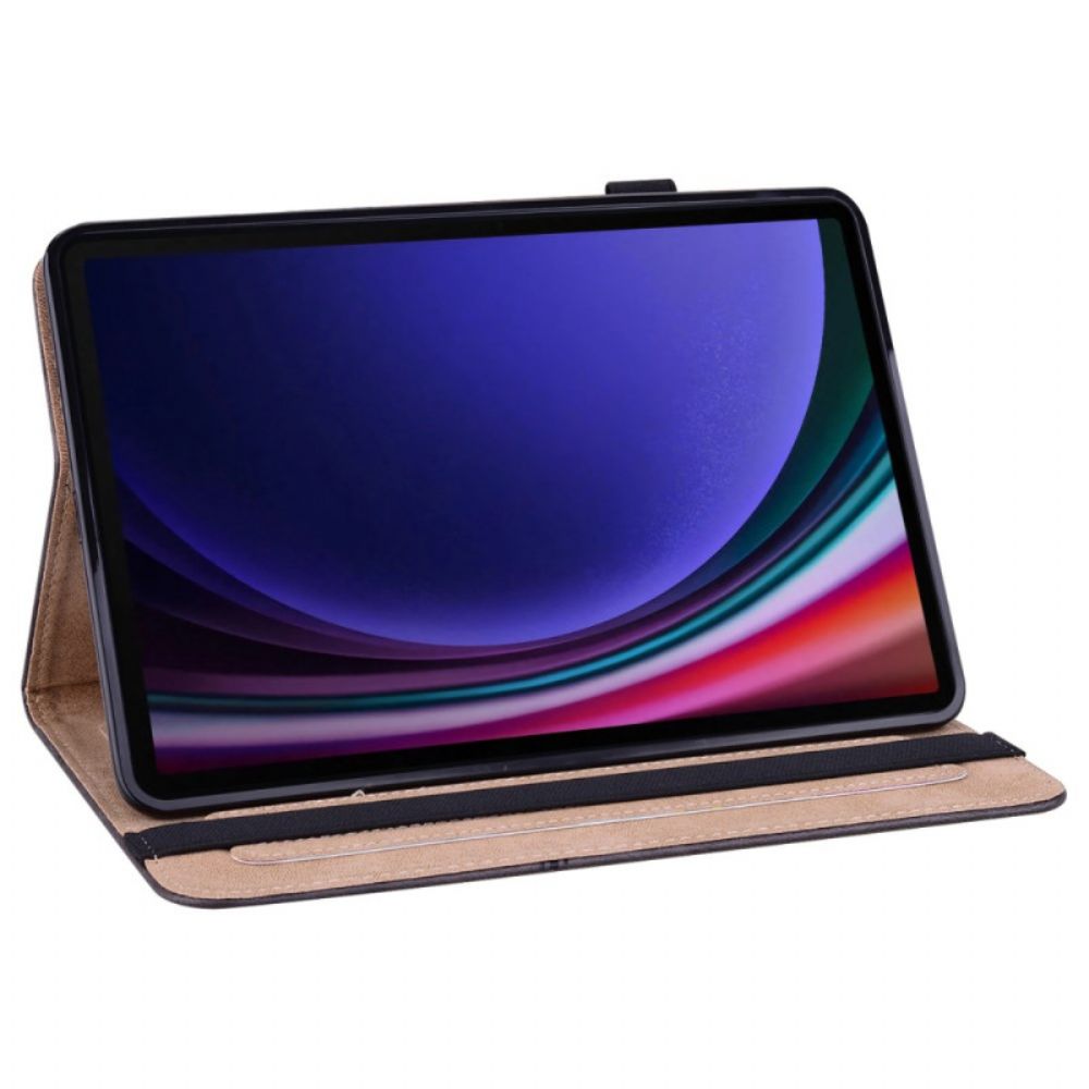 Folio-hoesje Samsung Galaxy Tab S10 Fe Telefoonhoesje Retro