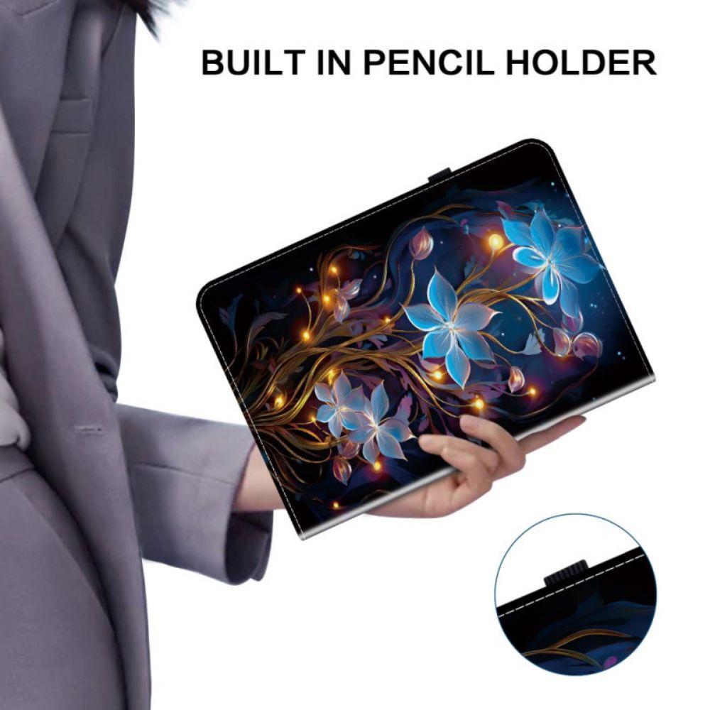 Hoesje Case Samsung Galaxy Tab S10 Fe Bloemenontwerp