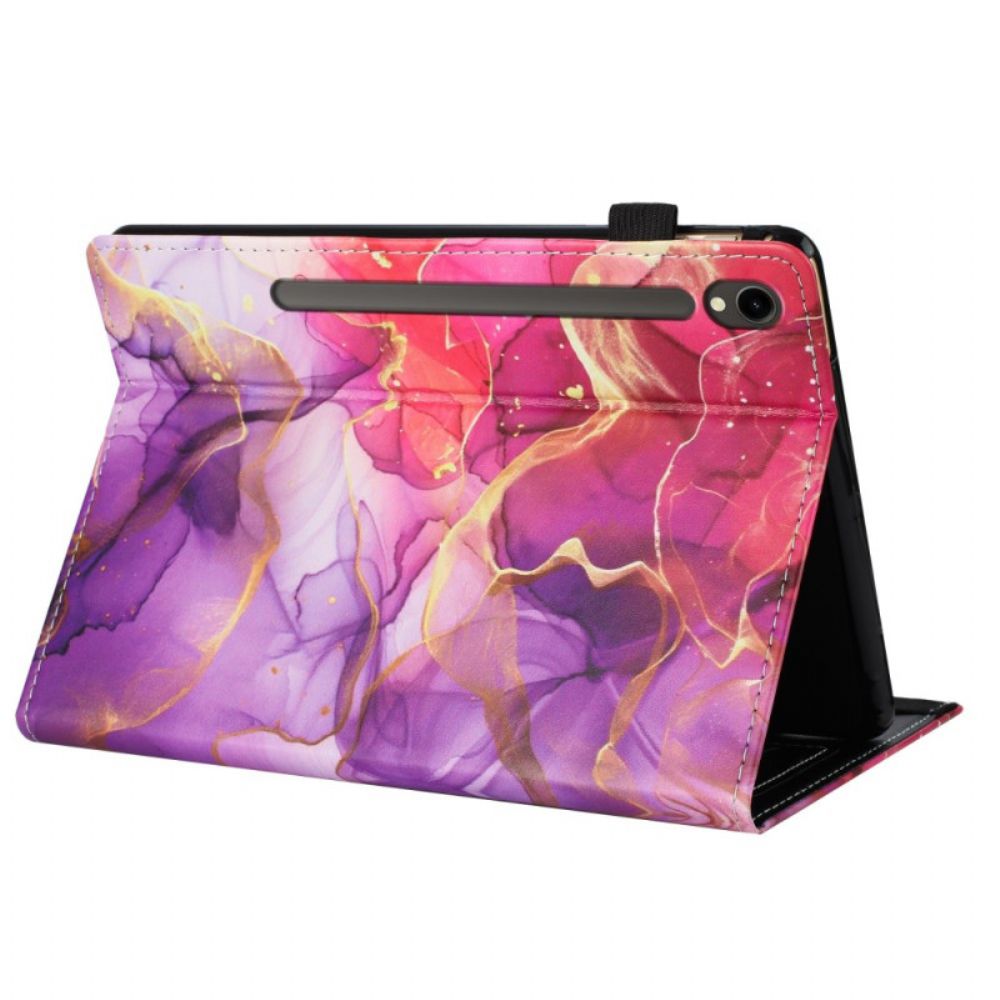 Hoesje Case Samsung Galaxy Tab S10 Fe Telefoonhoesje Marmeren Geest