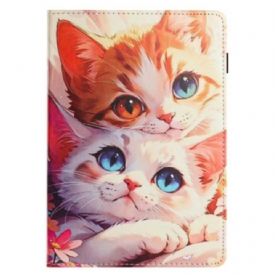 Hoesje Case Samsung Galaxy Tab S10 Fe Telefoonhoesje Ontwerp Met Twee Katten