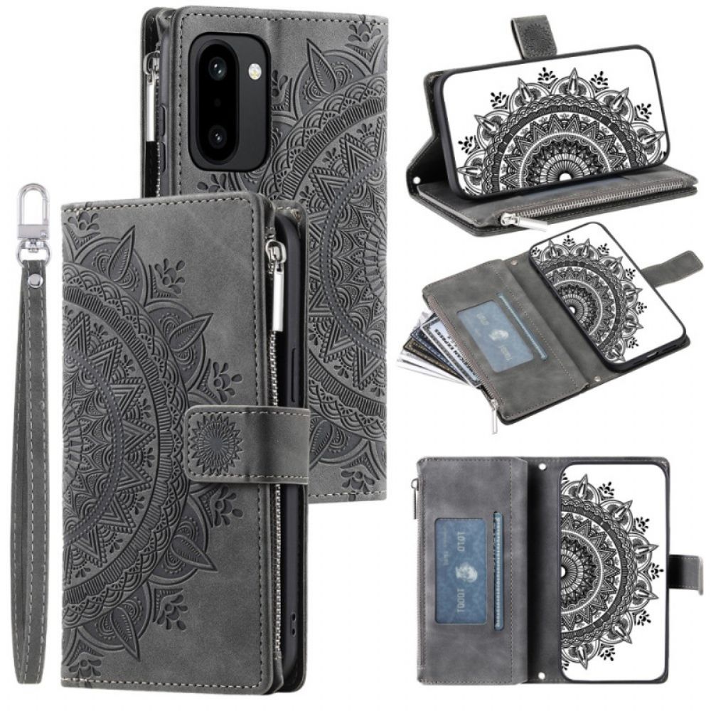 Bescherming Hoesje Oneplus 15r Portemonnee Met Mandala-bloemen