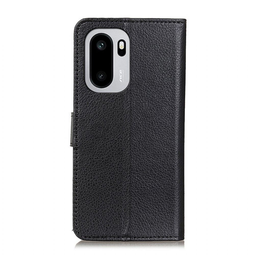 Flip Case Leren Oneplus 15r Traditioneel Imitatieleer
