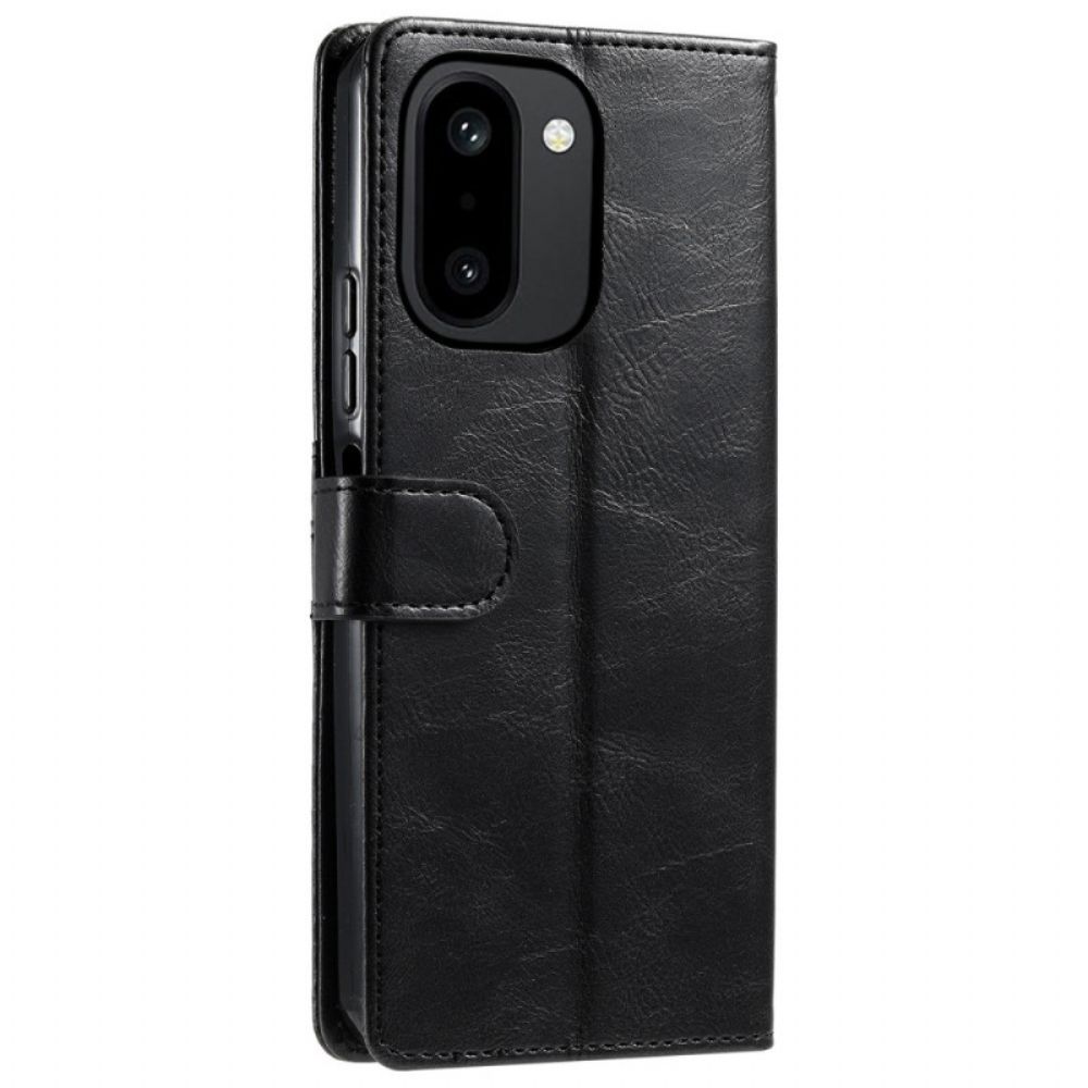 Leren Hoesje Oneplus 15r 6 Kaartsleuven En Draagkoord