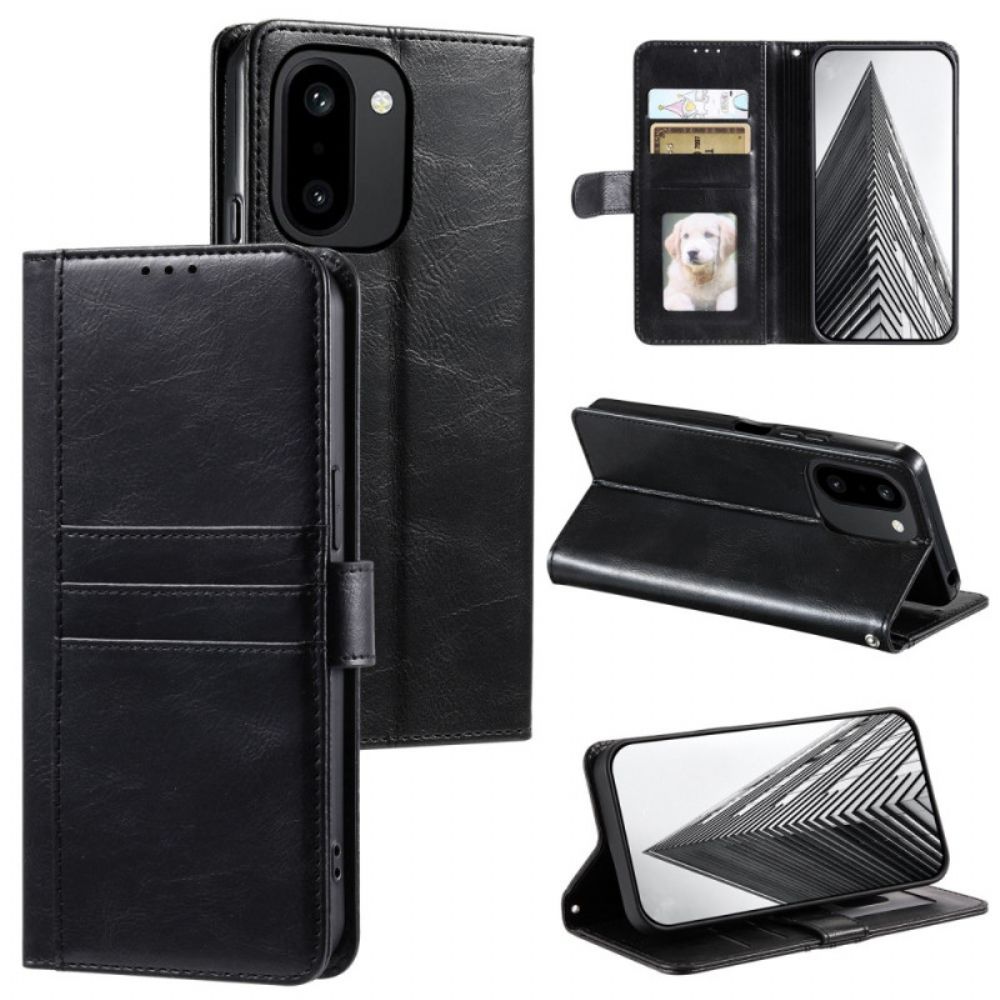 Leren Hoesje Oneplus 15r 6 Kaartsleuven En Draagkoord