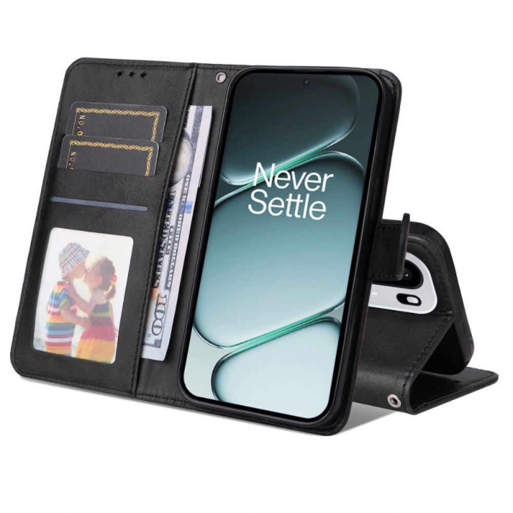 Leren Hoesje Oneplus 15r Effen Leer-effect