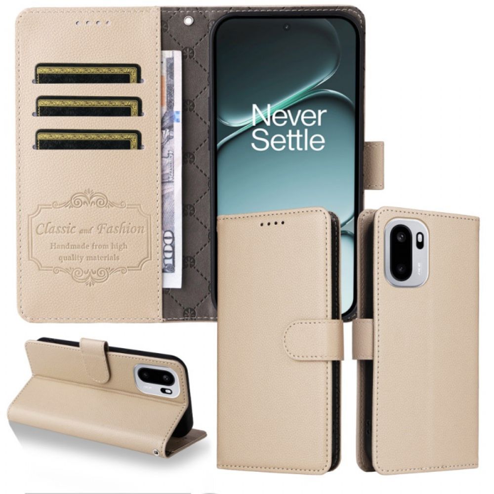 Leren Hoesje Oneplus 15r Rfid-blokkerend