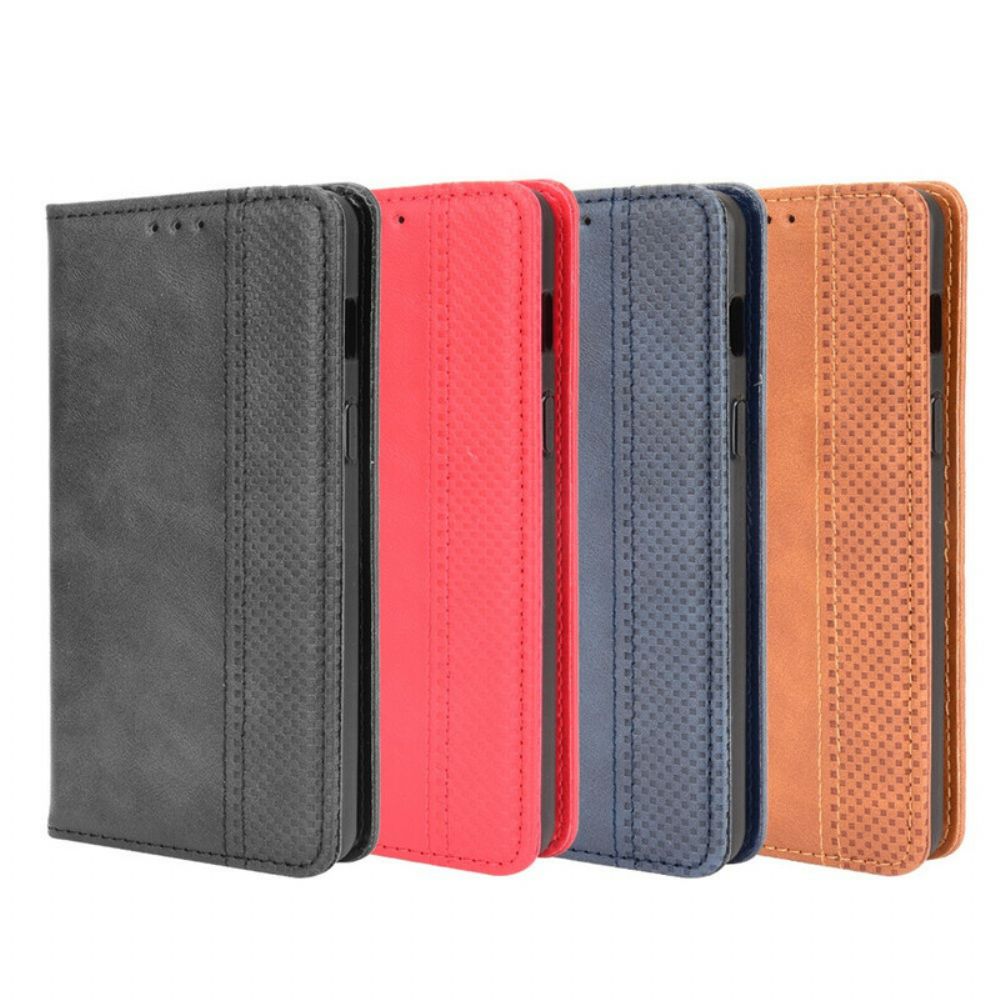 Bescherming Hoesje voor OnePlus Nord 2 5G Folio-hoesje Gestyled Vintage Leereffect