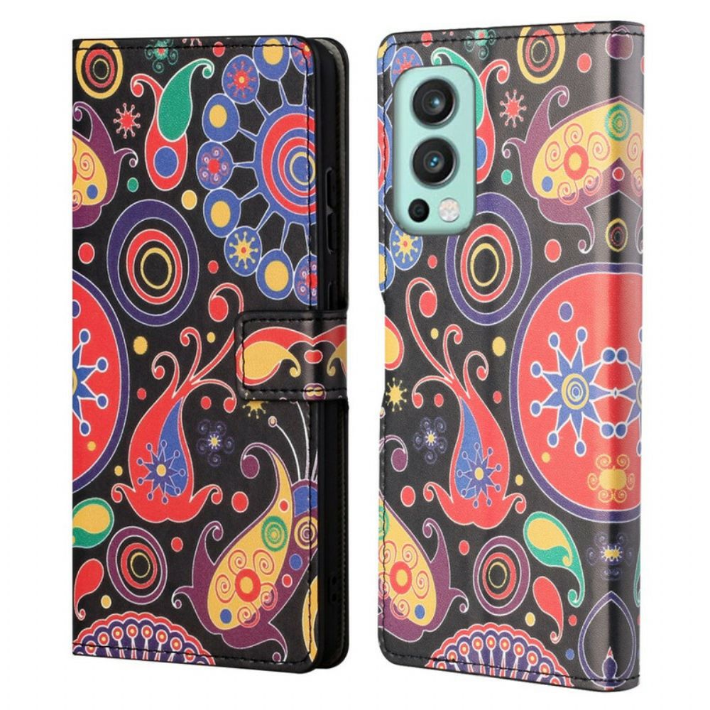Folio-hoesje voor OnePlus Nord 2 5G Galaxy Tekeningen
