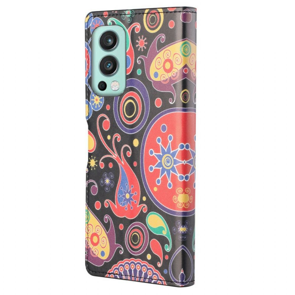 Folio-hoesje voor OnePlus Nord 2 5G Galaxy Tekeningen