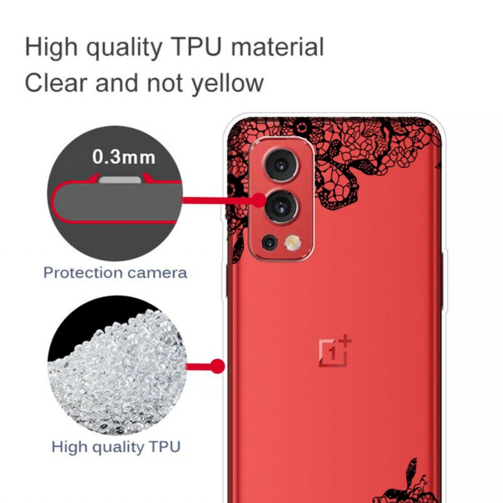 Hoesje voor OnePlus Nord 2 5G Fijn Kant