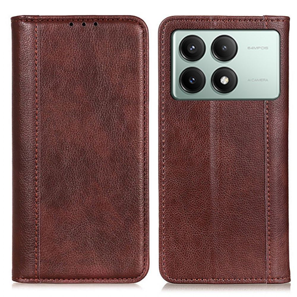 Folio-hoesje Poco X6 Pro 5g Splitleer Bescherming Hoesje