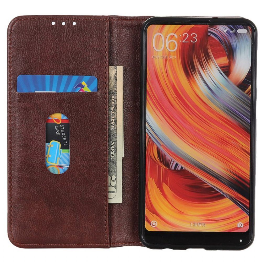 Folio-hoesje Poco X6 Pro 5g Splitleer Bescherming Hoesje