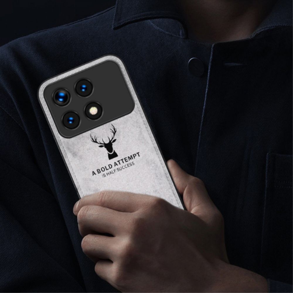 Hoesje Poco X6 Pro 5g Hertenpatroon Bescherming Hoesje