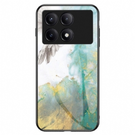 Hoesje Poco X6 Pro 5g Marmer Gehard Glas