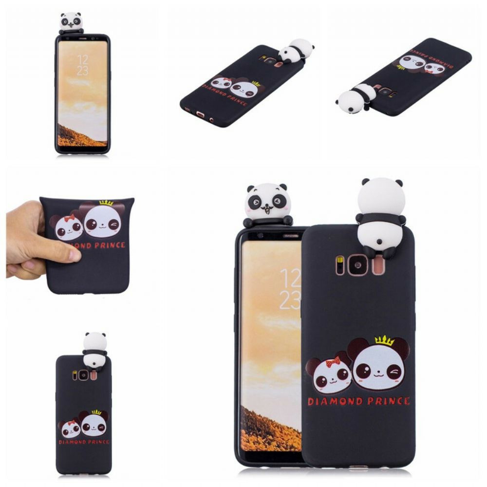 Hoesje voor Samsung Galaxy S8 3d Dieren Leuk