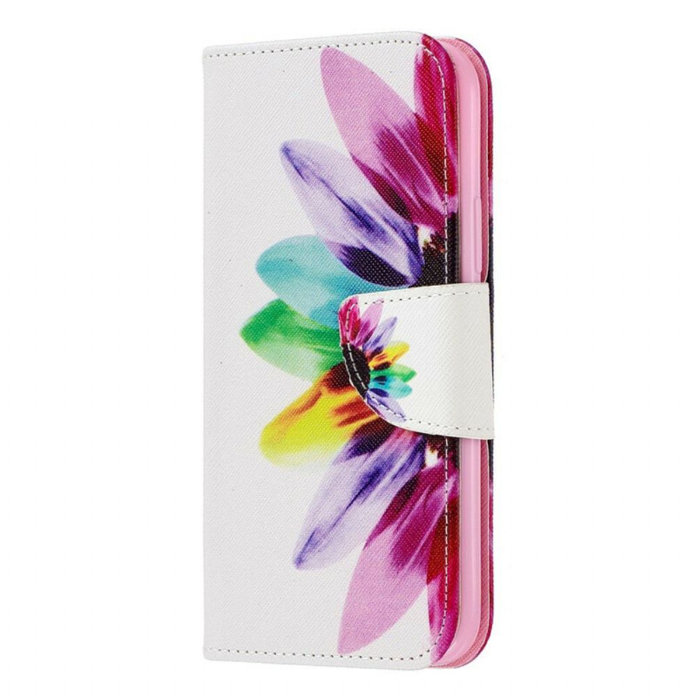 Folio-hoesje voor iPhone 11 Pro Aquarel Bloem
