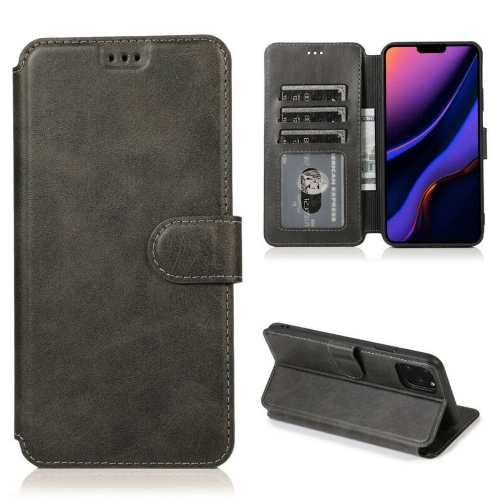 Folio-hoesje voor iPhone 11 Pro Portemonnee Leren Kunstleer Portemonnee
