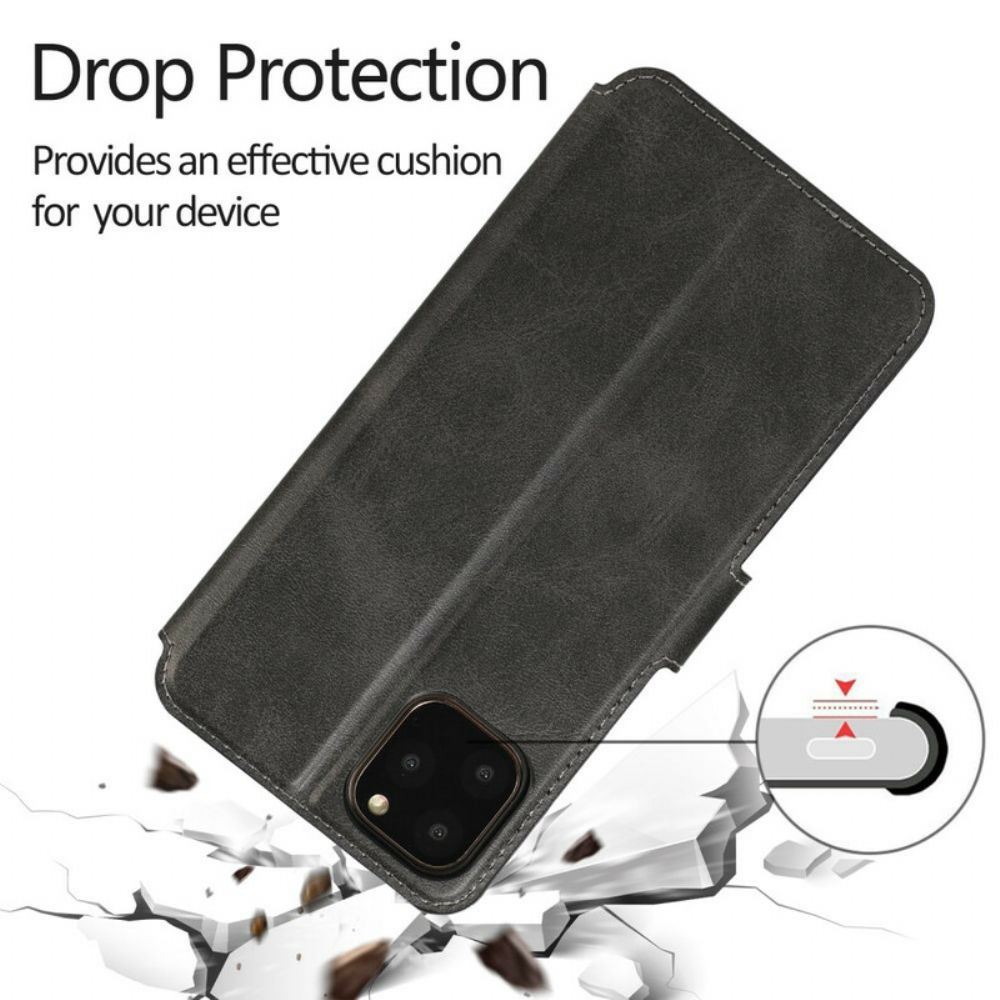 Folio-hoesje voor iPhone 11 Pro Portemonnee Leren Kunstleer Portemonnee