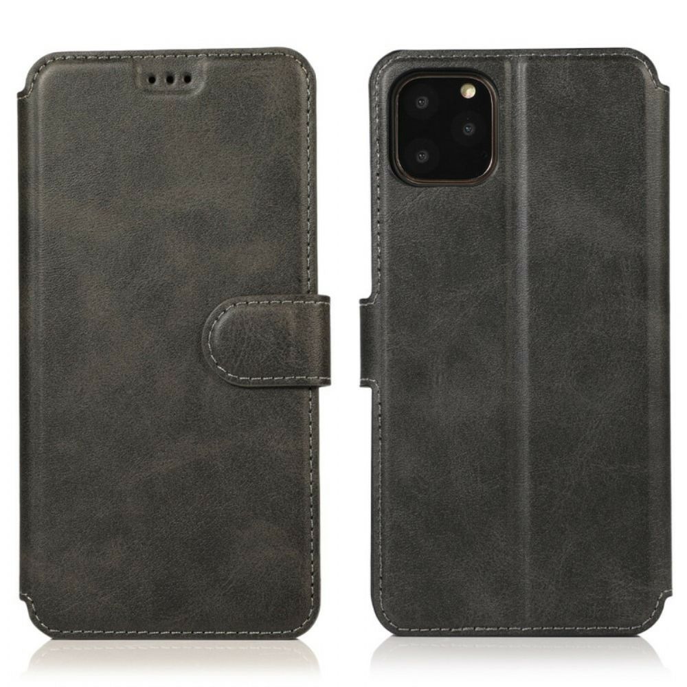 Folio-hoesje voor iPhone 11 Pro Portemonnee Leren Kunstleer Portemonnee