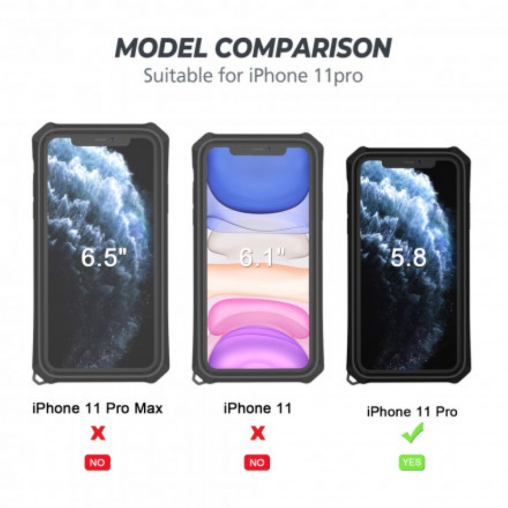 Hoesje voor iPhone 11 Pro Afneembare Ringsteun