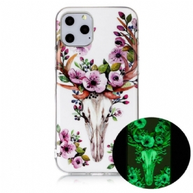 Hoesje voor iPhone 11 Pro Fluorescerende Bloem Eland