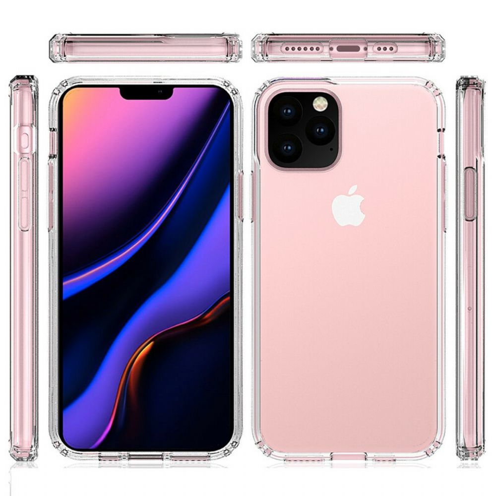 Hoesje voor iPhone 11 Pro Transparant Hybride Ontwerp
