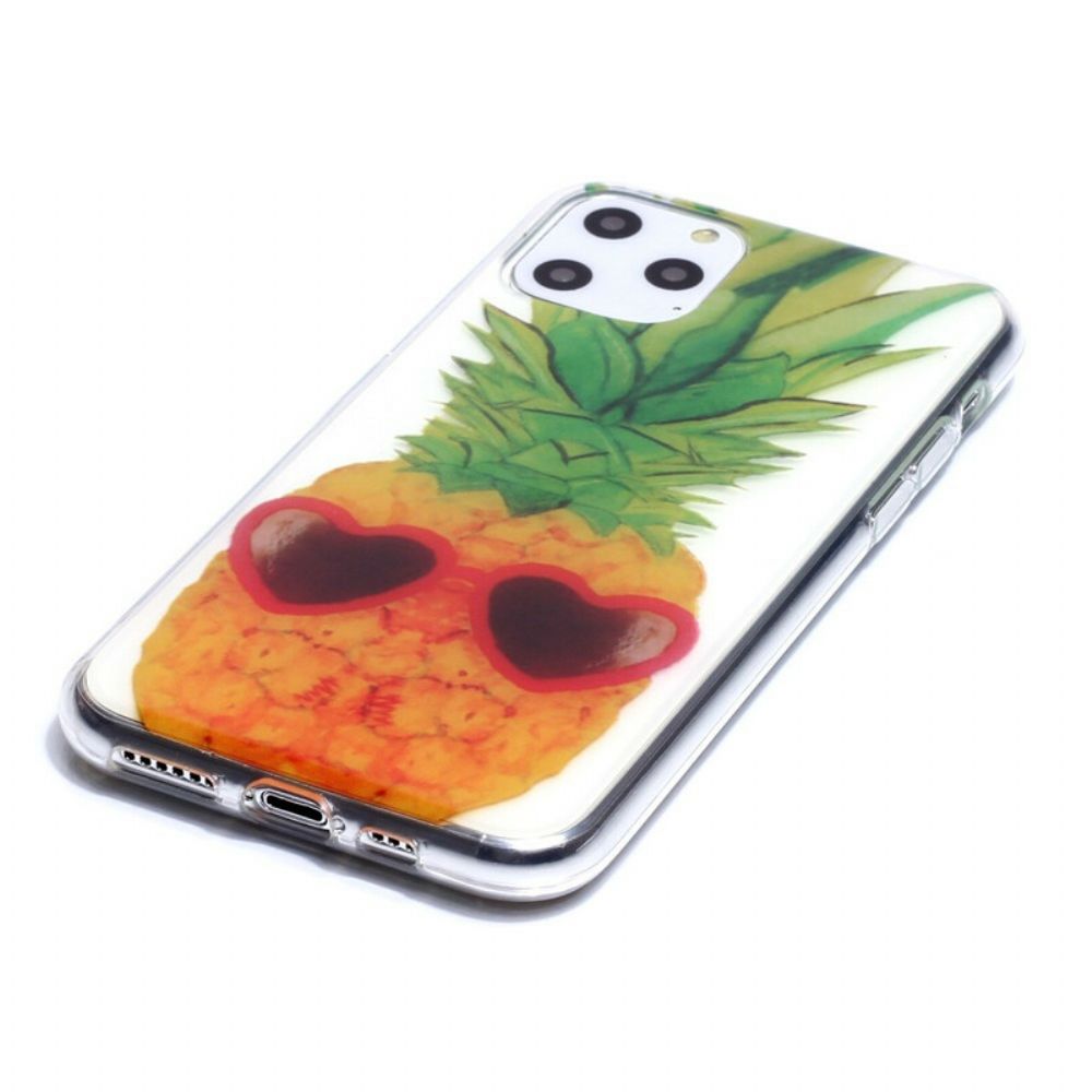 Hoesje voor iPhone 11 Pro Transparante Incognito Ananas