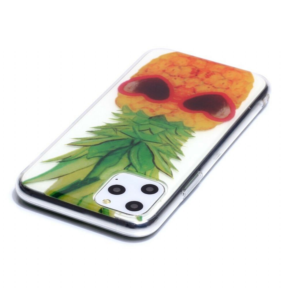 Hoesje voor iPhone 11 Pro Transparante Incognito Ananas