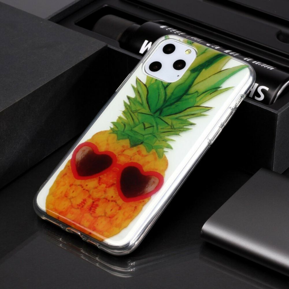 Hoesje voor iPhone 11 Pro Transparante Incognito Ananas